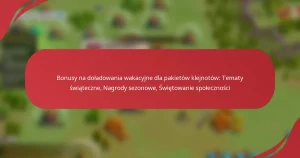 Bonusy na doładowania wakacyjne dla pakietów klejnotów: Tematy świąteczne, Nagrody sezonowe, Świętowanie społeczności