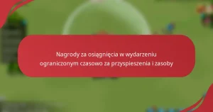 Nagrody za osiągnięcia w wydarzeniu ograniczonym czasowo za przyspieszenia i zasoby