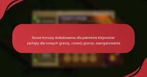 Nowe bonusy doładowania dla pakietów klejnotów: zachęty dla nowych graczy, rozwój gracza, zaangażowanie