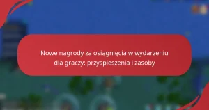 Nowe nagrody za osiągnięcia w wydarzeniu dla graczy: przyspieszenia i zasoby