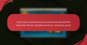 Ograniczone czasowo bonusy doładowania dla pakietów klejnotów: Pilność, specjalne promocje, ekscytacja graczy