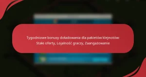 Tygodniowe bonusy doładowania dla pakietów klejnotów: Stałe oferty, Lojalność graczy, Zaangażowanie