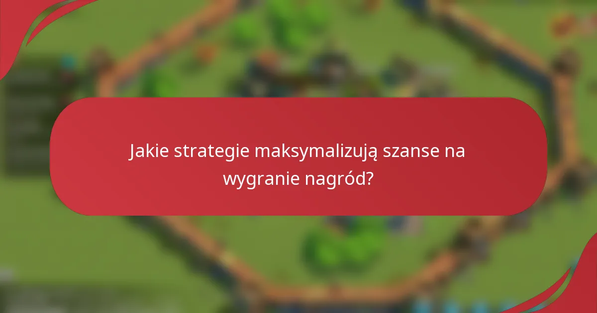 Jakie strategie maksymalizują szanse na wygranie nagród?